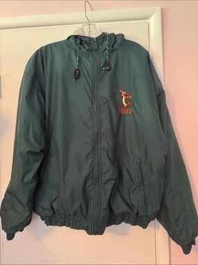 Disney Dark Green Tigger Hooded Puffer Jacket